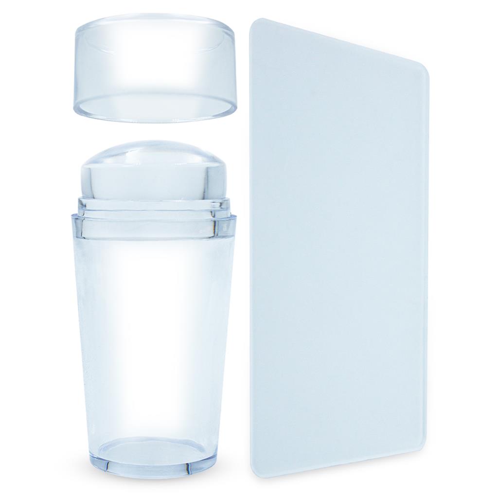 Carimbo de Silicone Decoração Unhas com Raspador Francesinha Nail Art Manicure Pedicure Designer em Oferta na Shopee