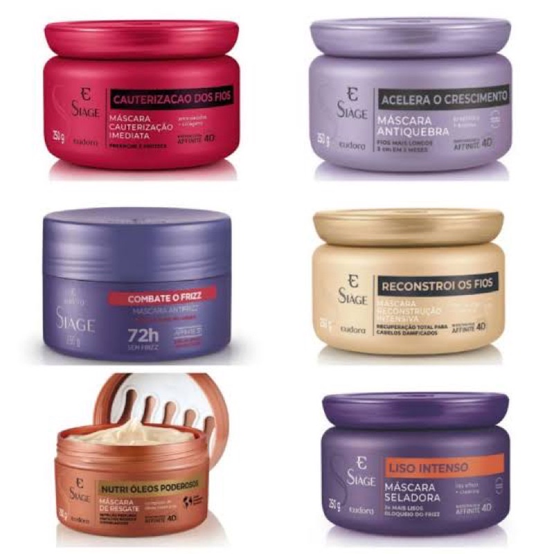 Máscara  Capilar Eudora Siage - Escolha em Oferta na Shopee