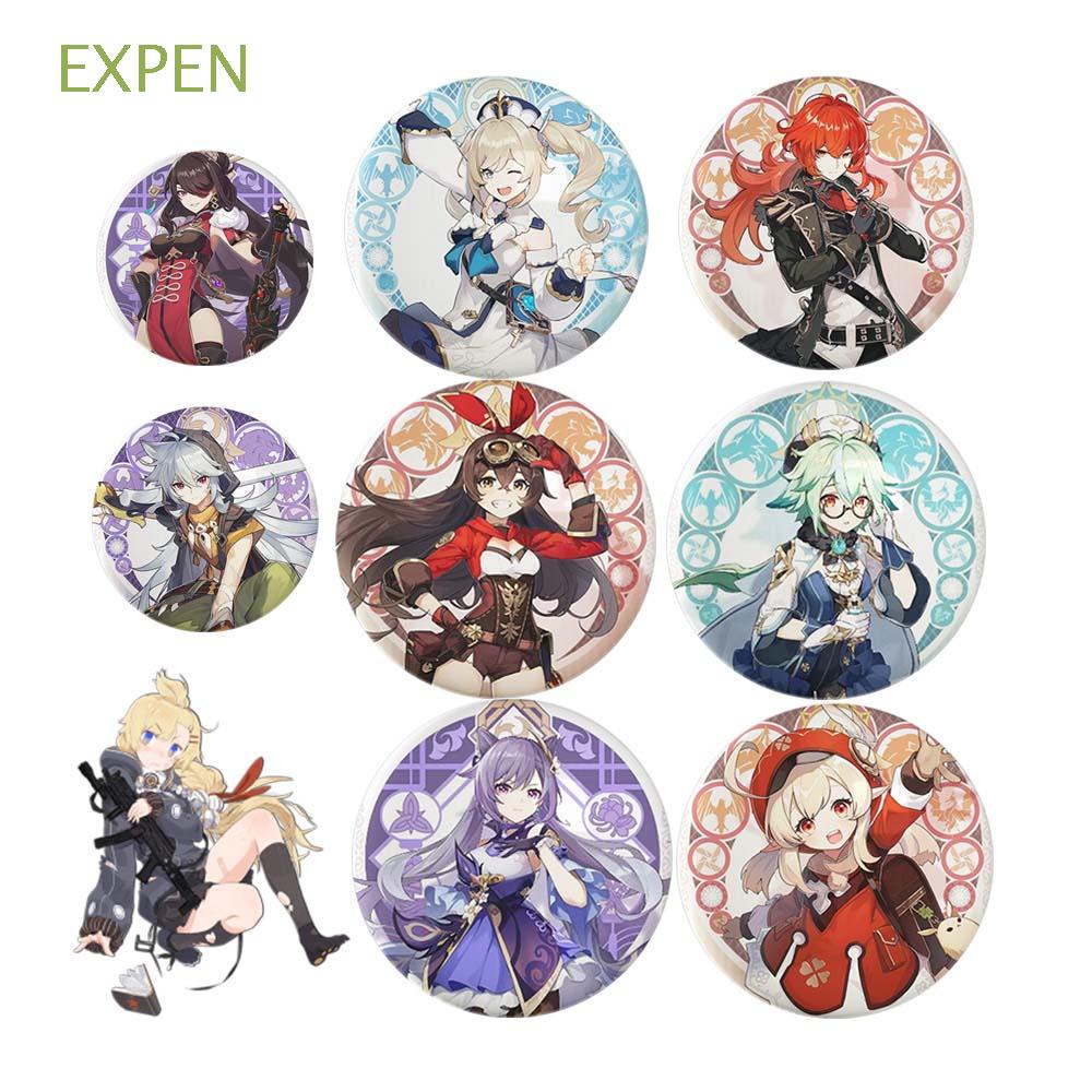 Expen Metal Props Accessories Online Game 58mm Gifts Badge Accessories Cosplay Brooch Genshin Impact Badge Shopee Brasil