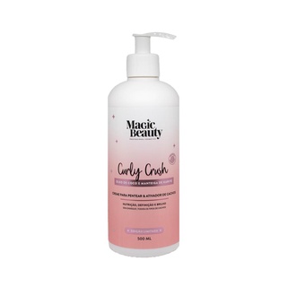 Magic Beauty Curly Crush Creme De Pentear e Ativador de Cachos 500ml em Oferta na Shopee
