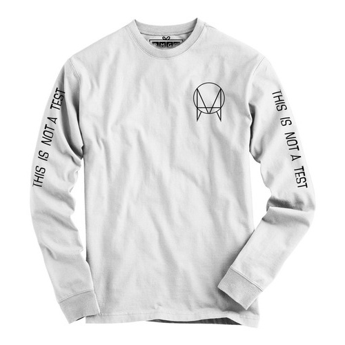 Camiseta Manga Longa Owsla This Is Not A Test Manga Estampa