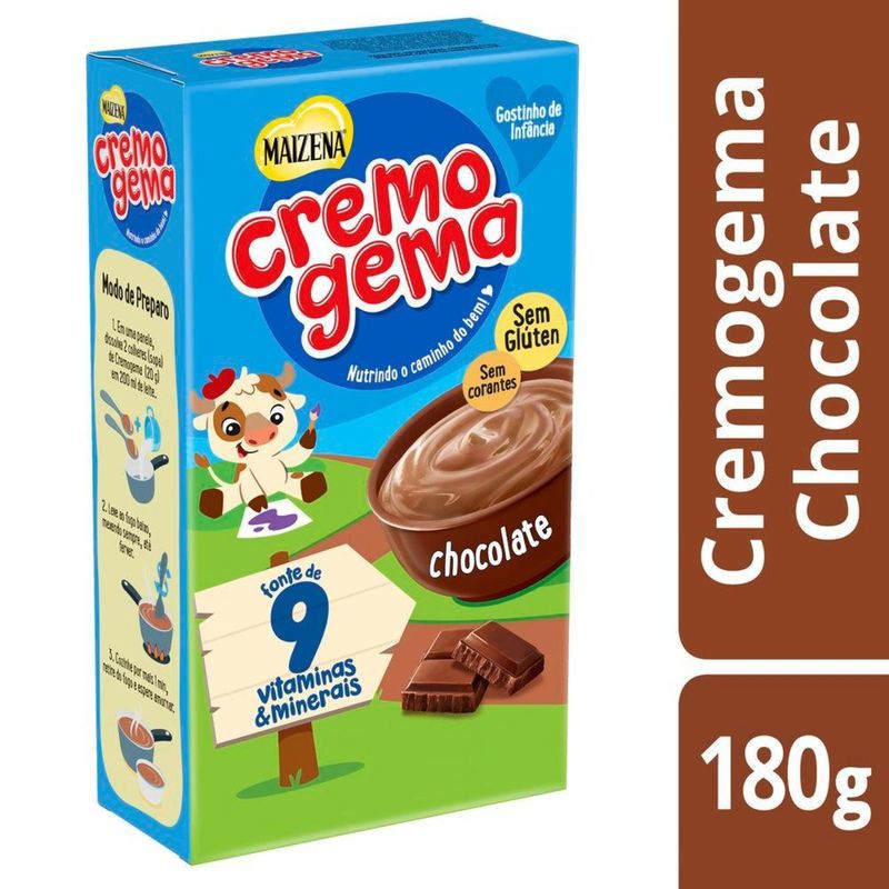 50 Mingau Cremogema Maizena Chocolate 12x180g