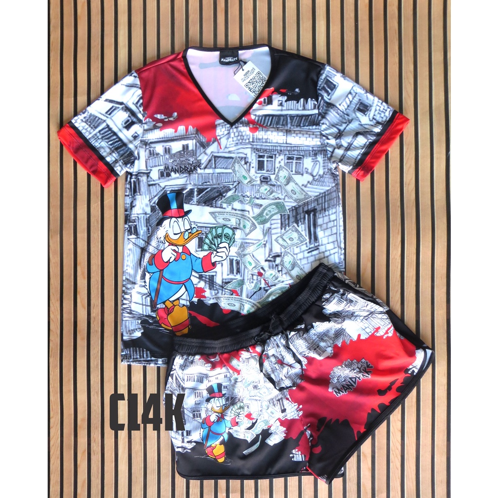 Kit Feminino Império Mandrake Cria de Quebrada Favela babylook + Short Cod14