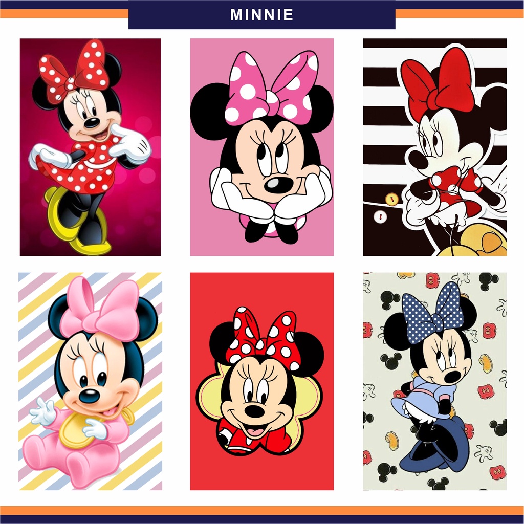 Placa Decorativa Minnie - Decoração de Quarto Infantil Menina Decoração de Parede e Presente Festa Infantil - Mini Quadrinho