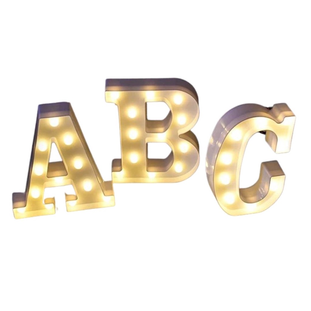 Luminaria de letra com led decoração de festa e casa | Shopee Brasil