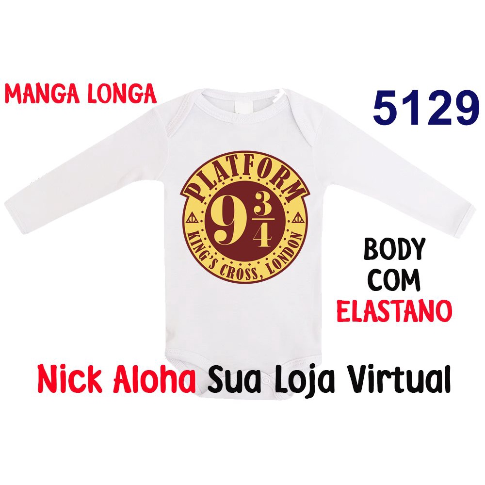BODY BEBÊ MANGA LONGA  PLATAFORMA 3/4 CÓD 5129