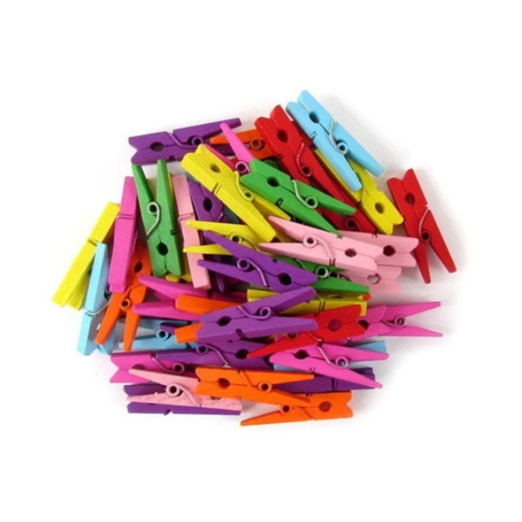 Mini Pregador de madeira - 50 peças cada Decorativo Lembracinha