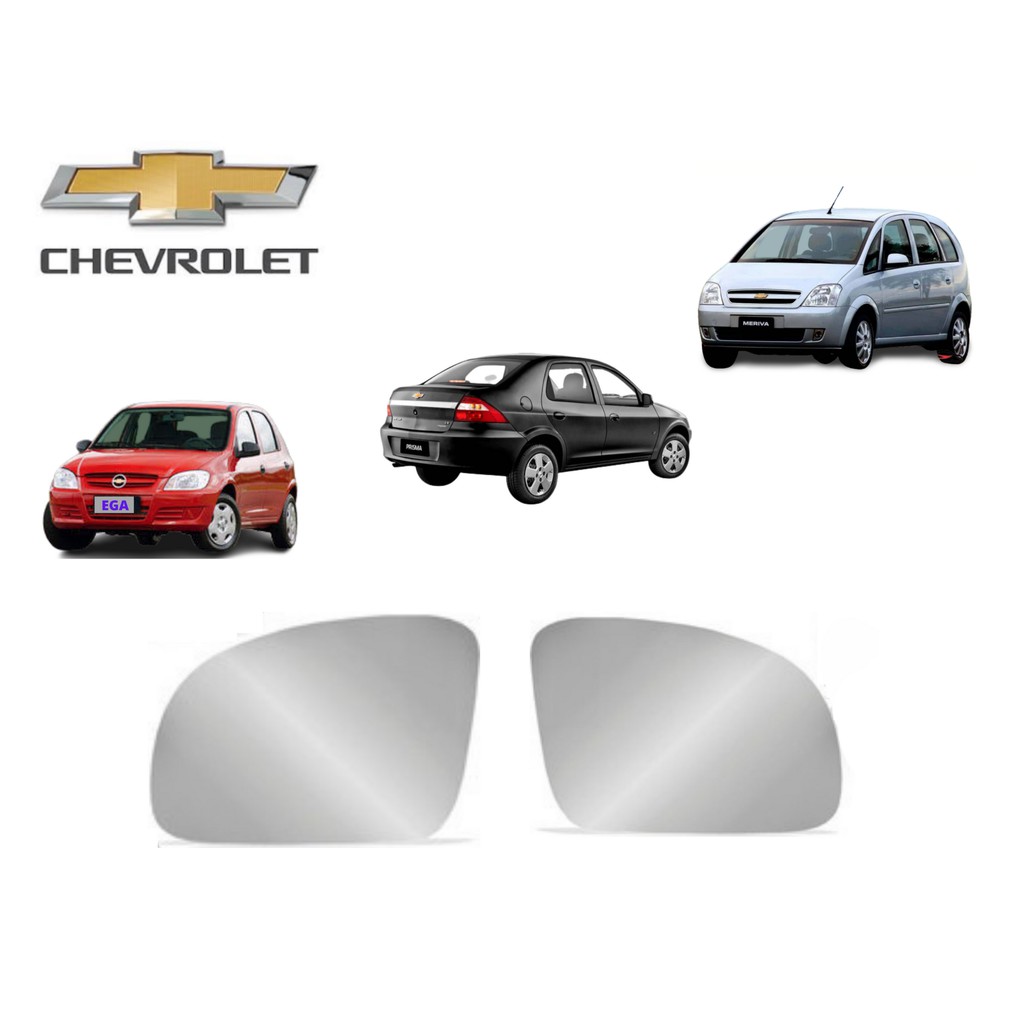 Lente Refil Do Espelho Retrovisor Chevrolet Celta Prisma Meriva