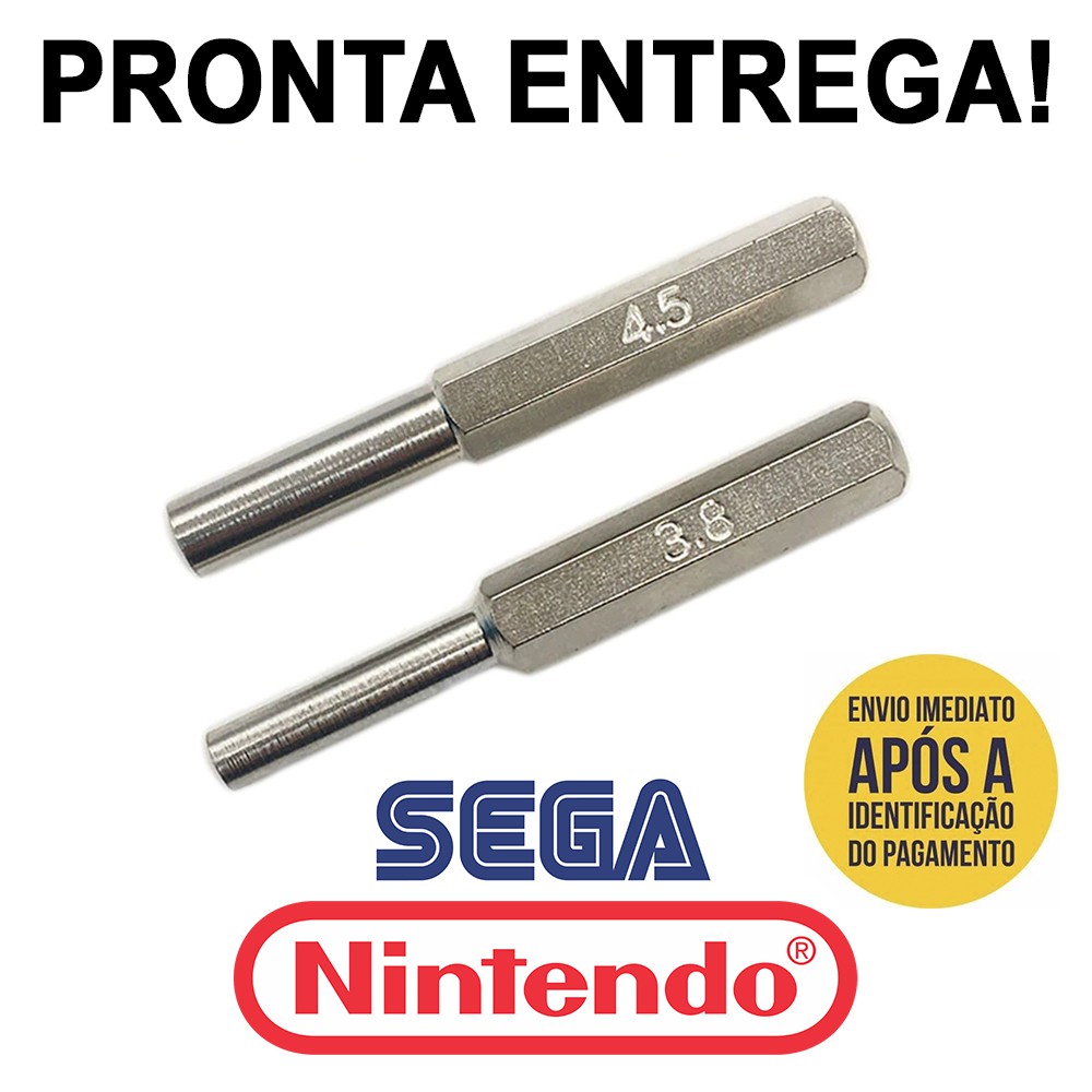 Chaves Gamebit 3.8 E 4.5mm Snes Nintendo N64 Sega Mega Drive