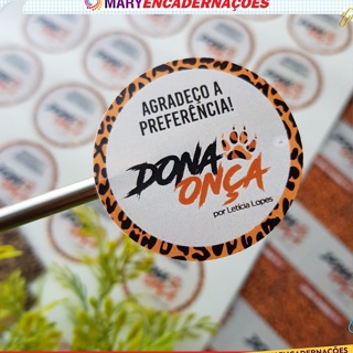 300 unidades 4x4cm Rótulos Adesivos Personalizados Vinil Prova d'agua, Doces, Bolos e Lembrancinhas em Oferta na Shopee