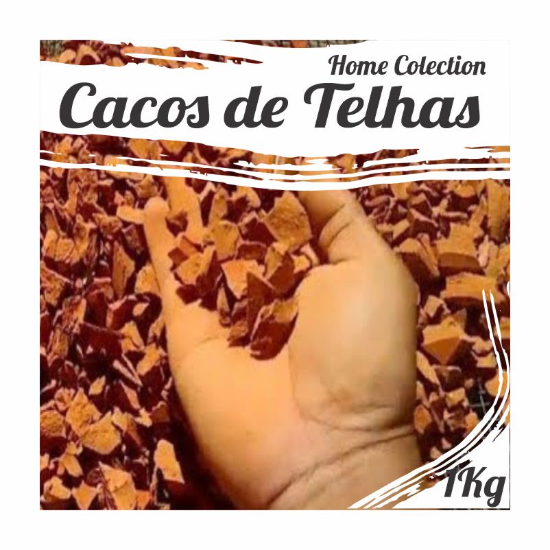 1kg Cacos de Telha de Barro Pedaços Caqueira Para Drenagem de Vasos e Orquídeas