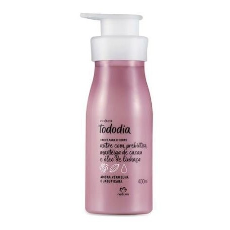 Creme hidratante para o corpo Natura Tododia 400ml - Fragrância Amora  Vermelha e Jabuticaba | Shopee Brasil