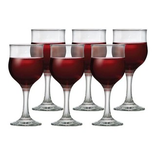 Taça De Vinho Tinto Vidro 240ml 6 Pcs em Oferta na Shopee