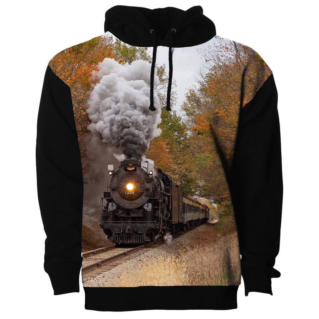 Blusa Trem Moletom Locomotiva Ferrovia Paisagem