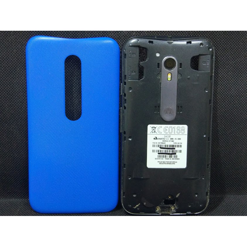 Carcaça Traseira + Tampa Moto G3 Xt1540 Original Retirada
