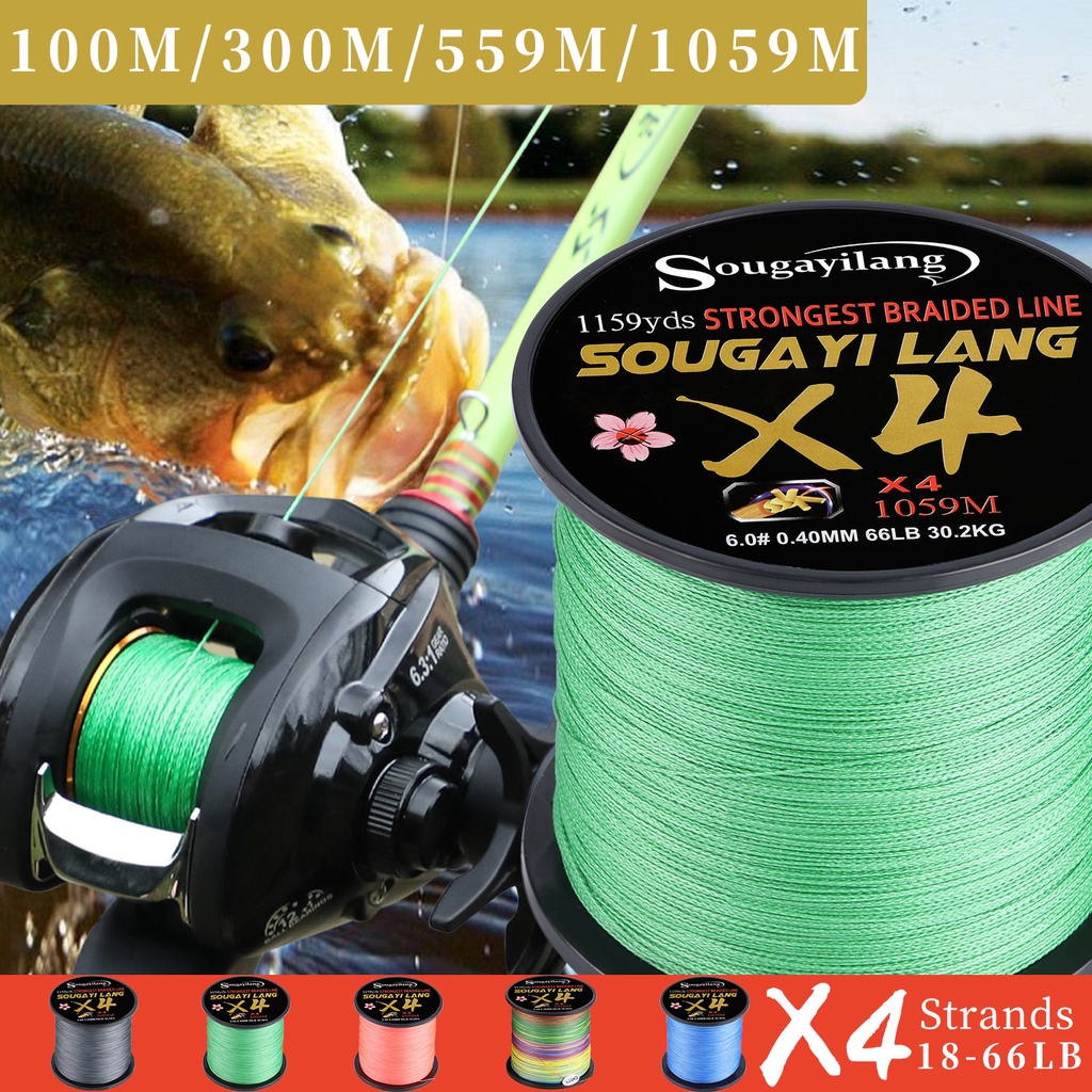 Sougayilang Linha De Pesca 100m 0,12mm-0,40mm Max Drag 30,2kg - Sports & Outdoors