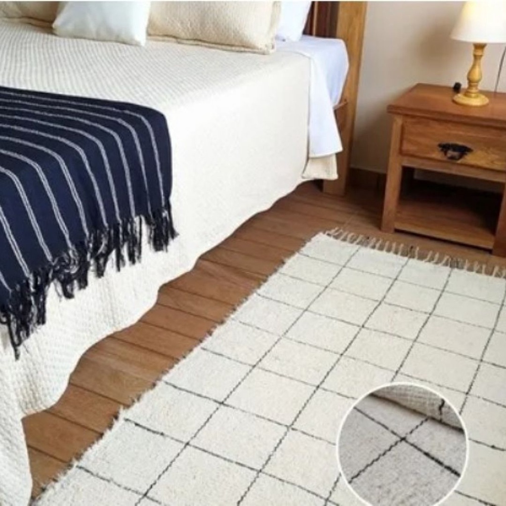 Tapete Decorativo Passadeira Ideal para Corredor Quarto Beira da Cama 80x200 Felpudo Peludo Pelo Baixo Lavavel Ideia de Presente Mae Esposa Cha de Panela Casamento Pai Padrasto Avo Tio Marido