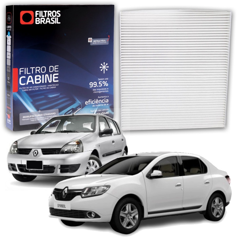 Filtro da Cabine Ar Condicionado Renault Clio HiFlex EGEUS Privilége Get up Nacional em Oferta na Shopee
