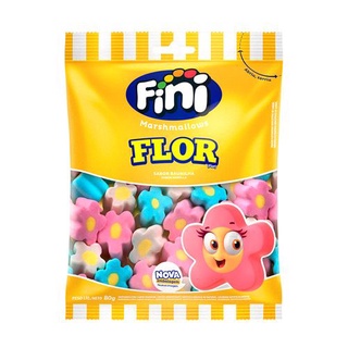 Marshmallow Tema Flor 80g - Fini
