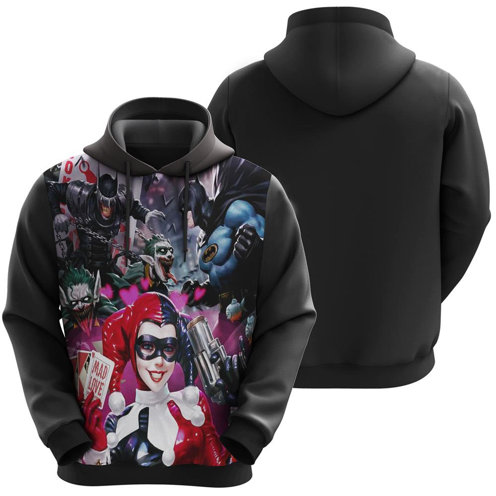 Blusa Moletom Full Sublimado Arlequina Classica Quadrinhos