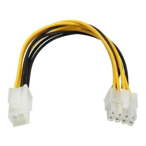 Adaptador de Energia de 4 pinos Macho para 8 Pinos Fêmea para alimentar / energizar / placa mãe / Auxiliar ATX 12v