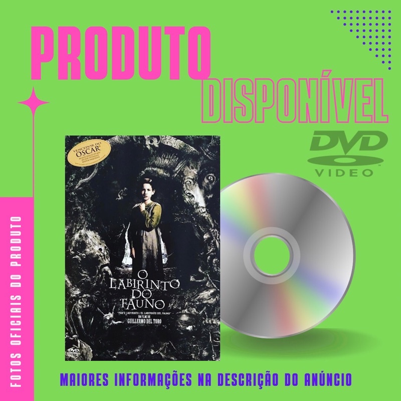 DVD FILME O LABIRINTO DO FAUNO - Com: Ivana Baquero, Doug James, Sergi López