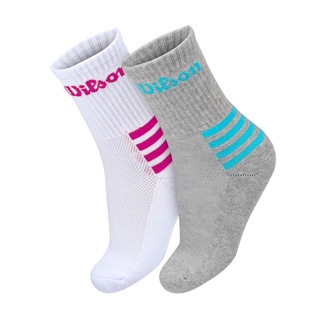 Meia Wilson B1412403BRCZ 34 ao 38 - Pack com 02 Pares Branco e Cinza