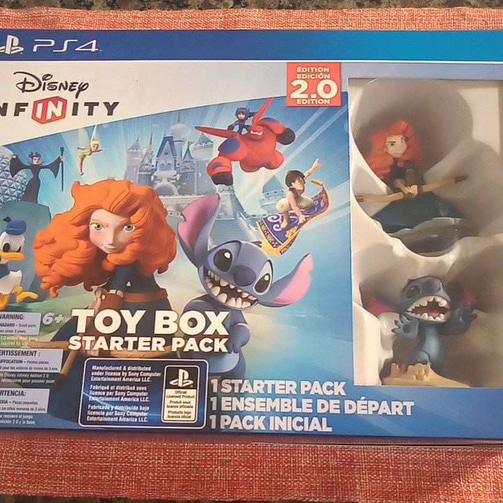 Disney Infinity Toy Box Starter Pack PS4 Novo Lacrado ( Base Bonecos e