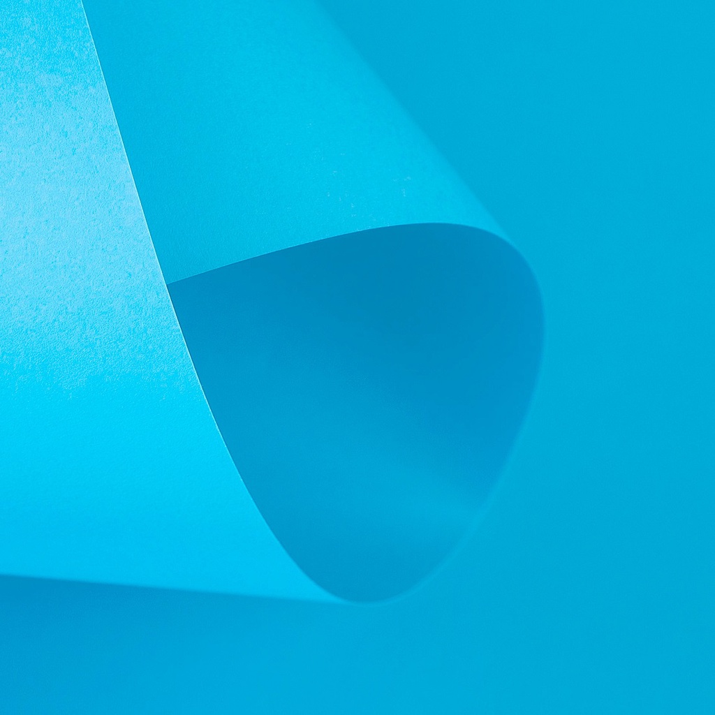 Papel Color Plus 180g A4 Bahamas - Azul Turquesa - Colorido na Massa - 100 Folhas