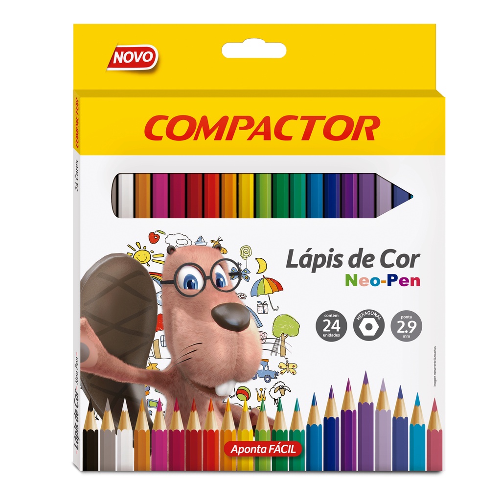 Lápis De Cor Neo-Pen C/24 Cores em Oferta na Shopee