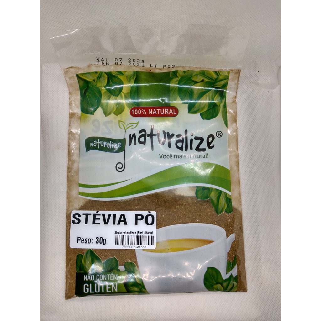 2 pct de Stévia Em Pó 30g