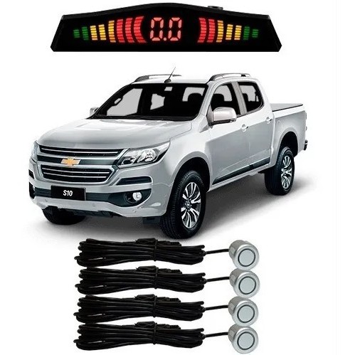 Sensor De Estacionamento Ré S10 Todos Os Modelos Prata em Oferta na Shopee