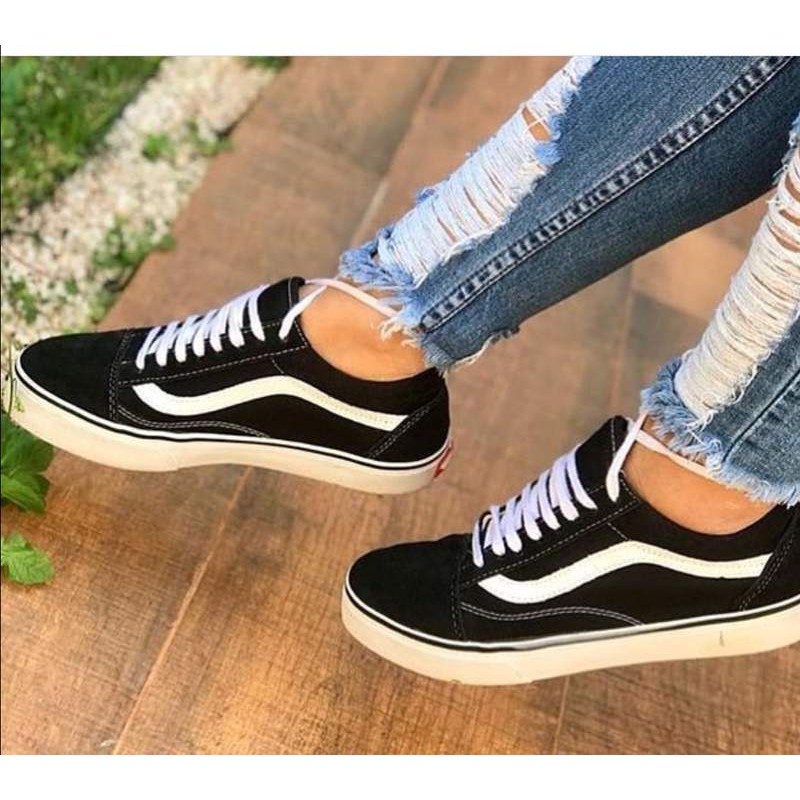 tenis vans old skool girassol