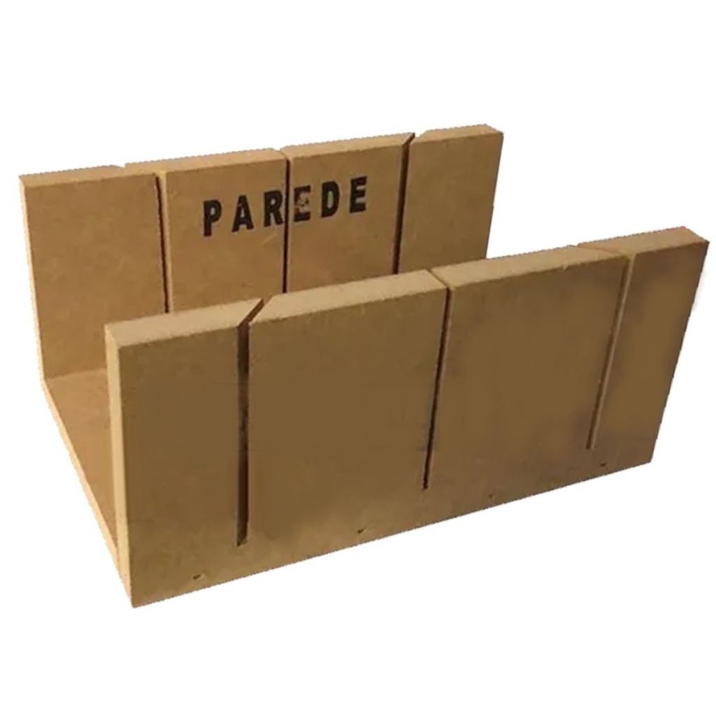 Caixa Meia Esquadria Corte Gabarito 45o/90o MDF