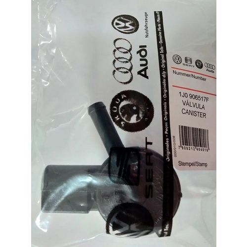Válvula Canister Carvão Ativado Golf, A3, A4 1.6 2001 ATÉ 2014 ORIGINAL 1J0906517F