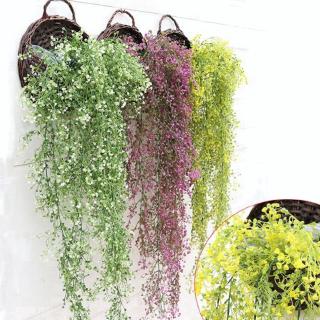 Guirlanda de Flores/Plantas Pendentes Artificiais de Seda para Decoração