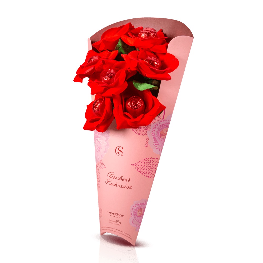 Bouquet de Rosas Cacau Show | Shopee Brasil