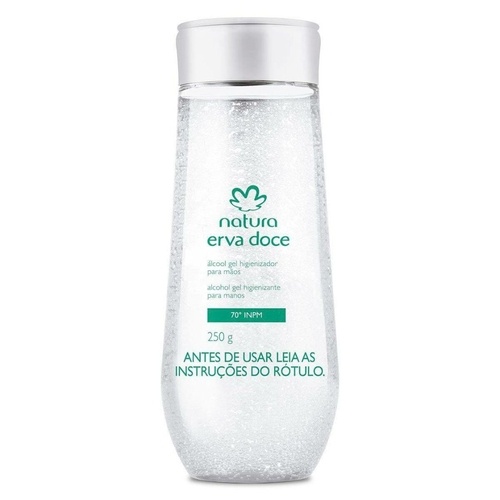 Álcool Gel Antisséptico para as Mãos Erva Doce 70 INPM Natura - 250g