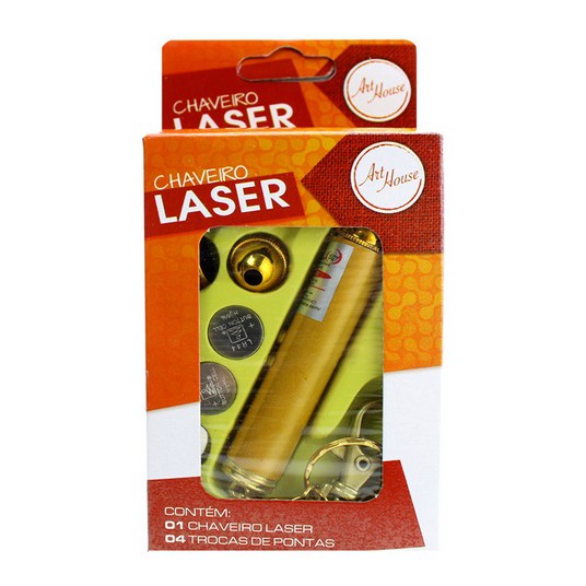Mini Chaveiro Caneta Lanterna Laser Pointer Brinquedo para gatos