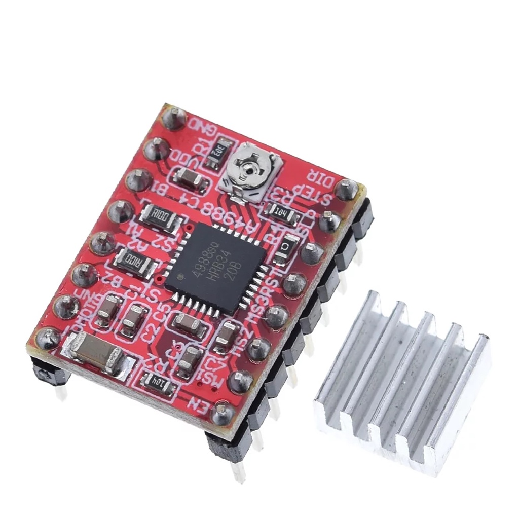 Driver Motor Passo A4988 Com Dissipador de calor