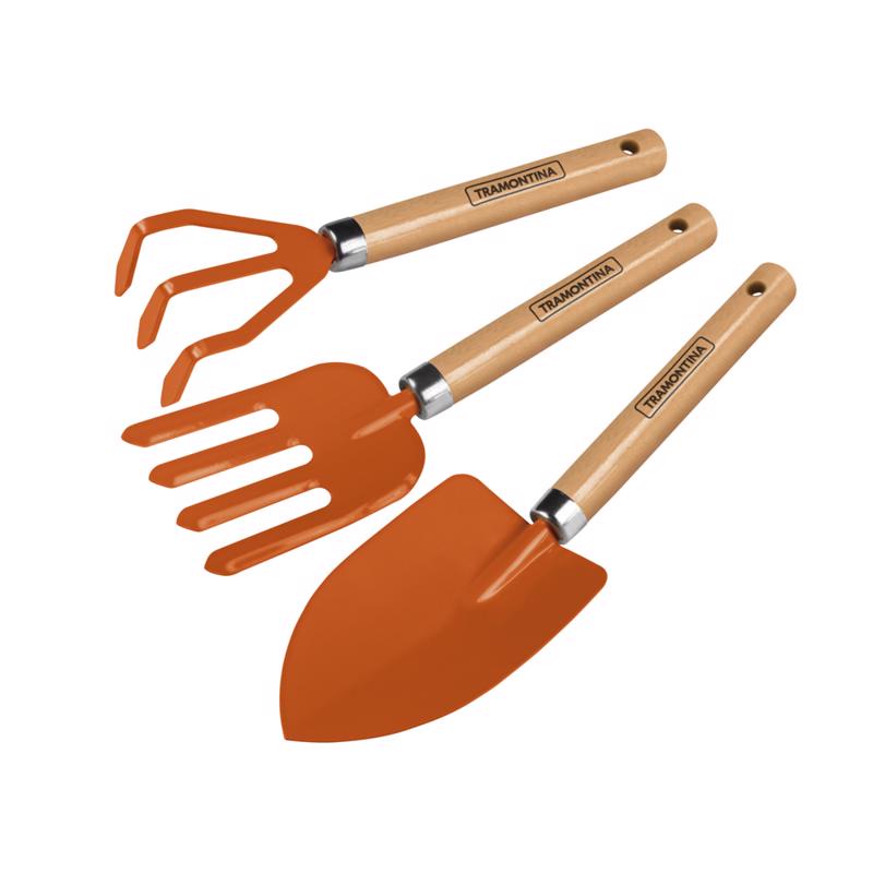 Jogo Para Jardinagem Peças Metálicas 3 Peças - Tramontina em Oferta na Shopee
