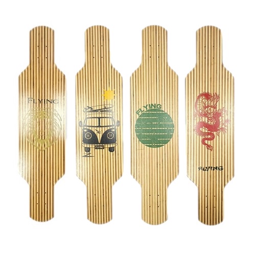 Shape Flying Simetrico 37,5 Bambu + Marfim Com Lixa Longboard Skate Skateshop