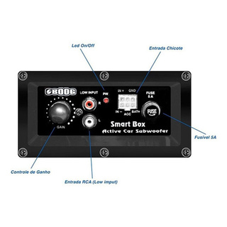 Caixa Som Amplificada Carro Mini Slim Boog 200 Rms 8 Pol | Shopee Brasil