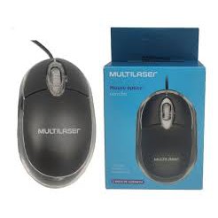 Mouse Optico Multilaser Fio 1200dpi Multilaser Mouse Escritorio LED Vermelho