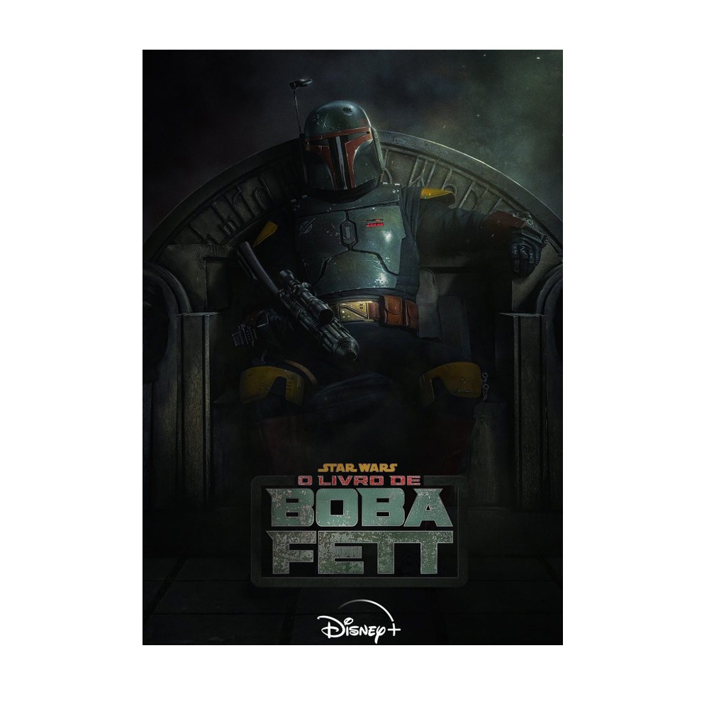 Placa Decorativa de MDF Quadro Decorativo Star Wars O Livro de Boba Fett Tamanho 21 x 30 cm