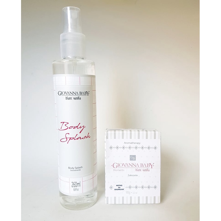 Kit Giovanna Baby De Body Splash E Sabonete Blanc Vanilla