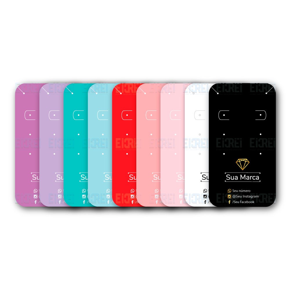 Tag  M  8,7x4,7cm Etiqueta e Cartela para bijuterias ou semi joias personalizado