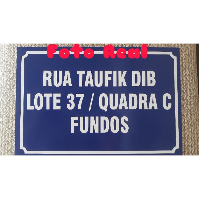 Placa De Endereço Black Friday 30x20cm