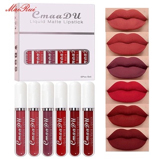 3Pcs/6Pcs kit Cmaadu gloss Labial / liquido Batom Fosco À Prova D 