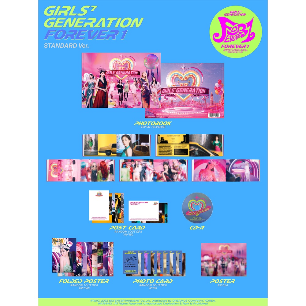 Detalhes do Girls' Generation - 7th Full Album FOREVER 1 (Standard / Special Deluxe)